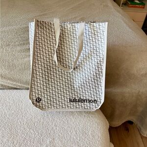 lululemon athletica Geometric White Tote